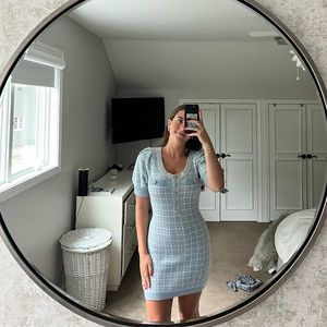 Loveshackfancy Light Blue Sailor Mini Dress